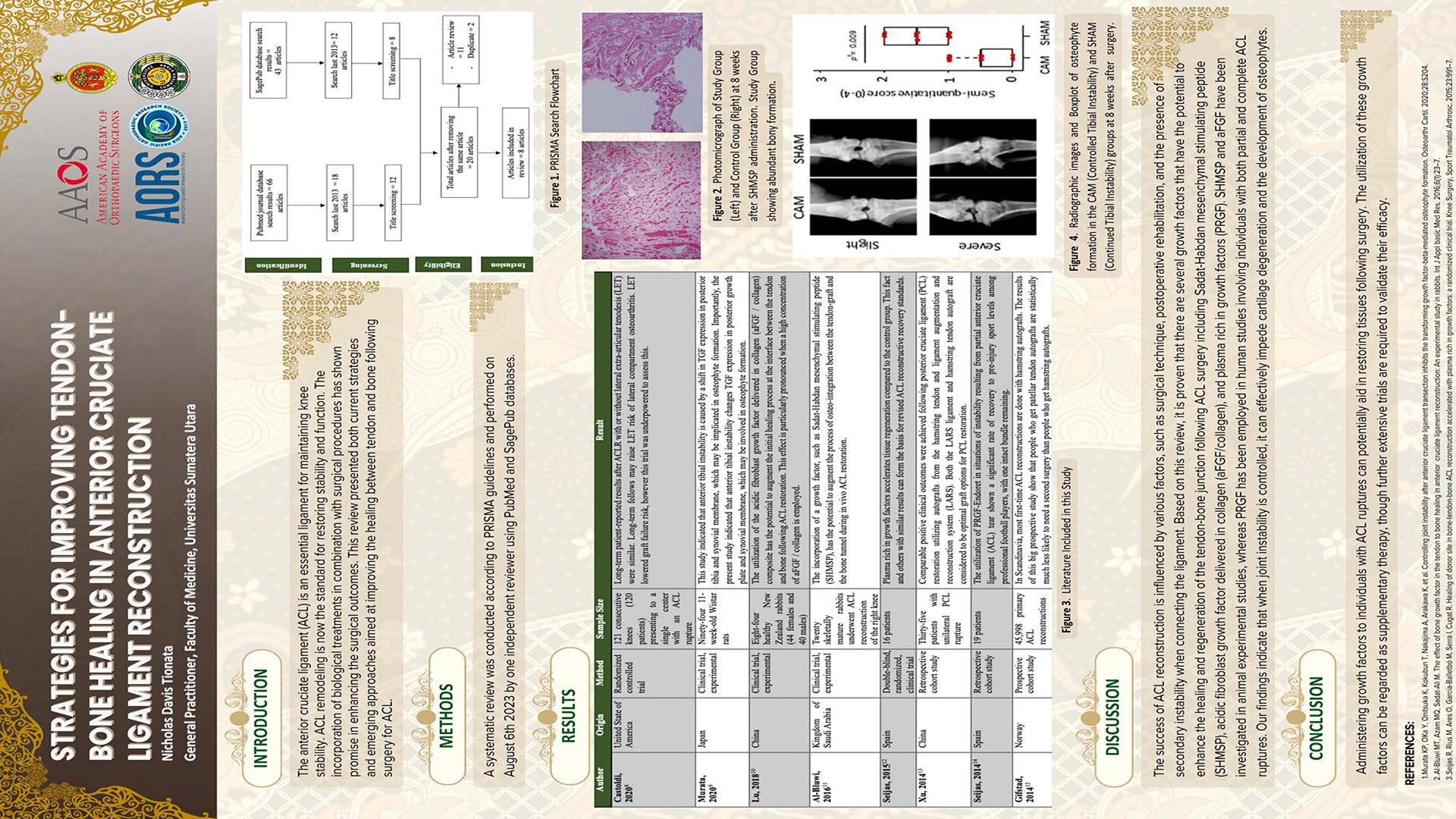 Strategies For Improving Tendon-Bone Healing In Anterior Cruciate Ligament Reconstruction: A Systematic Review